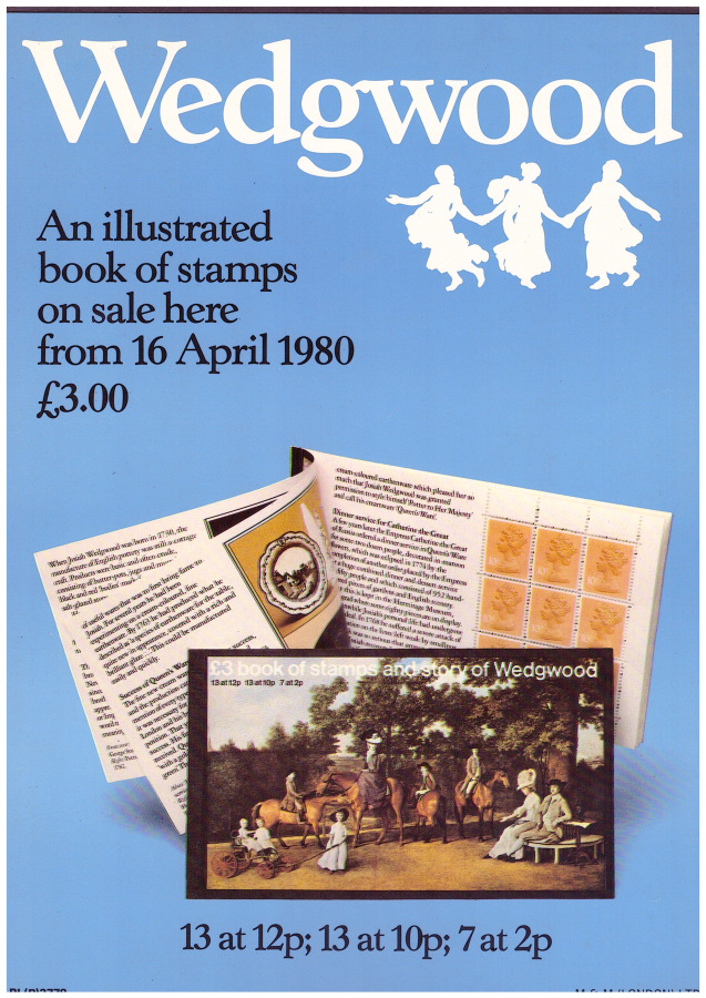 (image for) 1980 Wedgwood Prestige Booklet Post Office A4 poster. PL(P) 2778. - Click Image to Close